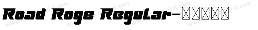 Road Roge Regular字体转换